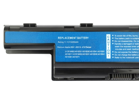 Аккумулятор для ноутбука Acer 5741/4738/4741/4551/4743 (AS10D31/AS10D51) 11.1V (5200mAh) (vixion)