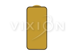 Защитное стекло 6D для iPhone 15 (черный) (VIXION) тех пак