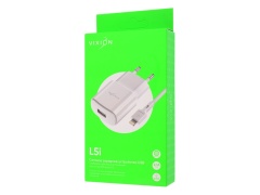 СЗУ VIXION L5i (1-USB/2.1A) + Lightning кабель 1м (белый)