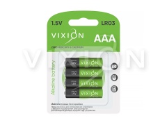 Батарейка Vixion алкалиновая LR03 - AAA (блистер 4шт)