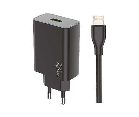 СЗУ VIXION PRO VH-02i (1-USB/2.4A) + Lightning кабель (1м) (черный)