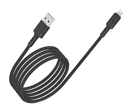Кабель USB VIXION PRO (VX-07i) для iPhone Lightning 8 pin (1м) (черный)