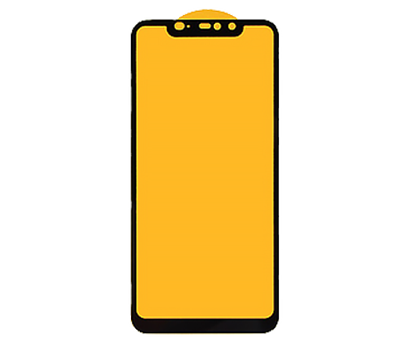 Защитное стекло 6D для Xiaomi Redmi Note 6 Pro (черный) (VIXION)