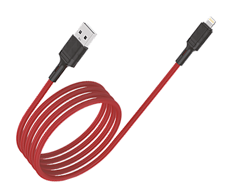 Кабель USB VIXION PRO (VX-07i) для iPhone Lightning 8 pin (1м) (красный)