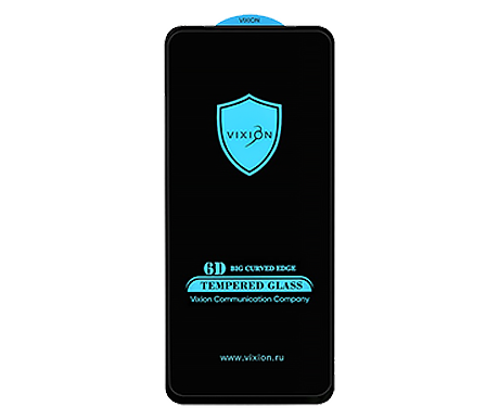 Защитное стекло 6D для Xiaomi Redmi 12 (черный) (VIXION)