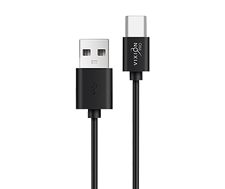 Кабель USB VIXION PRO (VX-04c) Type-C (1м) длинный коннектор (черный)