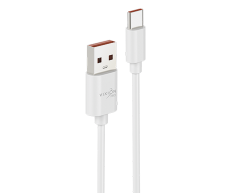 Кабель USB VIXION PRO (VX-33c) Power Delivery Type-C 120W 5-Cores (1м) (белый)
