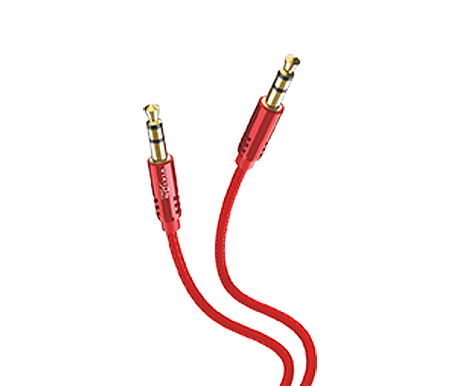 Кабель AUX VIXION PRO (VX-20) 2 x Jack 3,5 (M) (1м) (красный)