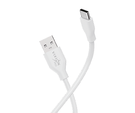 Кабель USB VIXION PRO (VX-02c) Type-C (1м) (белый)