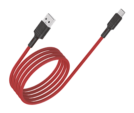 Кабель USB VIXION PRO (VX-07c) Type-C (1м) (красный)