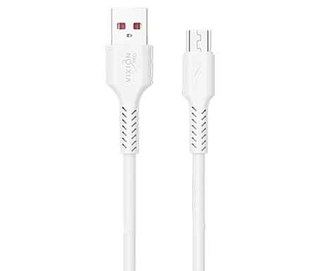 Кабель USB VIXION PRO (VX-17m) MicroUSB (1м) (белый)