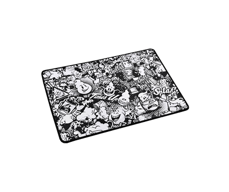 Коврик для мышки Vixion MP26 350x250x3 мм Граффити (черно/белый)