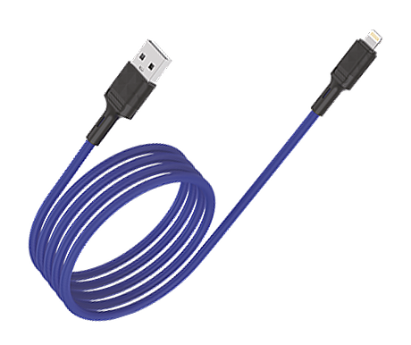 Кабель USB VIXION PRO (VX-07i) для iPhone Lightning 8 pin (1м) (синий)