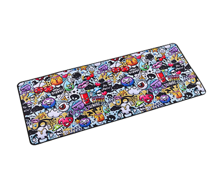Коврик для мышки Vixion MP34 300x700x3 мм Граффити микс