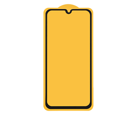 Защитное стекло 6D для Samsung M015F Galaxy M01/A01/A40 (черный) (VIXION)