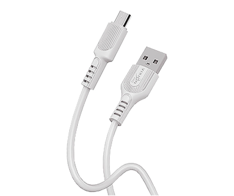 Кабель USB VIXION PRO (VX-01m) microUSB (1м) (белый)