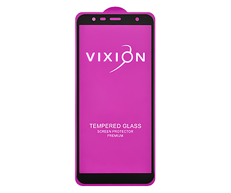 Защитное стекло 6D для Samsung J415F/J610F/J810F/A750F/A605F (черный) (VIXION) (0)