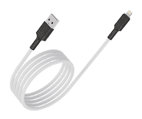Кабель USB VIXION PRO (VX-07i) для iPhone Lightning 8 pin (1м) (белый)