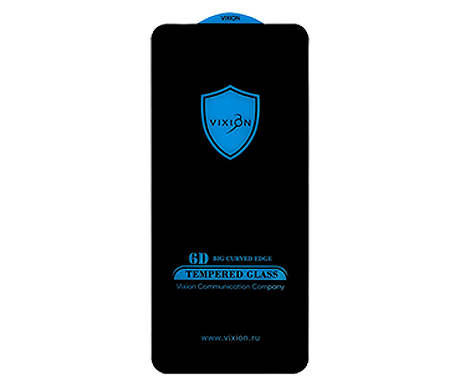 Защитное стекло 6D для Tecno Spark 9 Pro/8C/8P (черный) (VIXION)