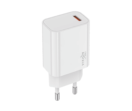 СЗУ VIXION PRO VH-01 (1-USB/3A) Quick Charger 3.0 18W (белый)