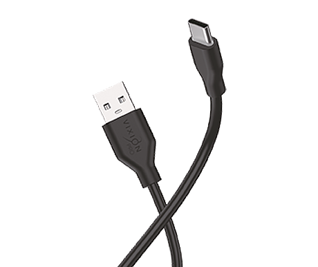 Кабель USB VIXION PRO (VX-02c) Type-C (1м) (черный)