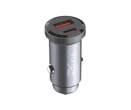АЗУ VIXION PRO SE VU-11 (1-USB 18W/1-Type-C PD 20W) 20W max (серебро)