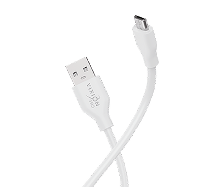 Кабель USB VIXION PRO (VX-02m) microUSB (2м) (белый)