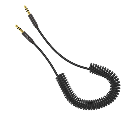 Кабель AUX VIXION PRO (VX-15) 2 x Jack 3,5 (M) спираль (2м) (черный)