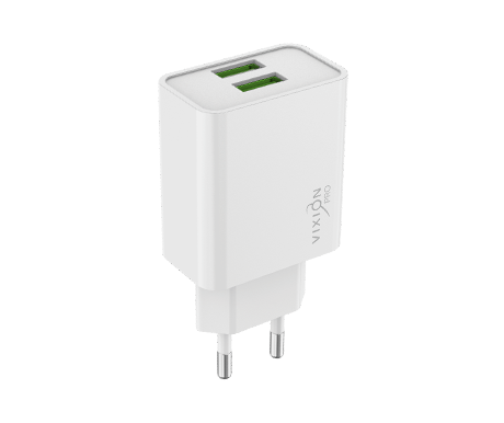 СЗУ VIXION PRO VH-07 (2-USB/2.4A) (белый)