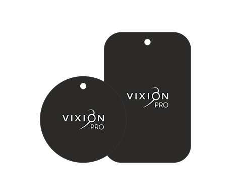 Комплект металлических пластин VIXION PRO VR-7 для магнитных держателей (черный)