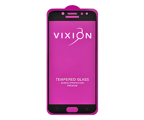 Защитное стекло 6D для Samsung J730F/DS Galaxy J7 (2017) (черный) (VIXION)