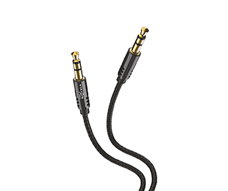 Кабель AUX VIXION PRO (VX-20) 2 x Jack 3,5 (M) (1м) (черный)