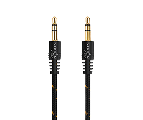 Кабель AUX VIXION PRO (VX-42) 2 x Jack 3,5 (M) (1.5м) (черный)