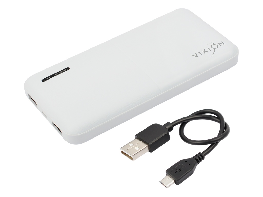 VIXION KP-52 10000mAh (Micro-USB,2-USB) (белый).jpg
