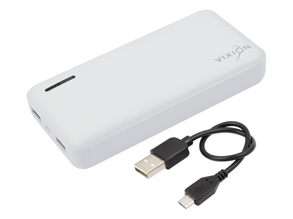 VIXION DP-21 20000mAh (Micro-USB,2-USB) (белый).jpg