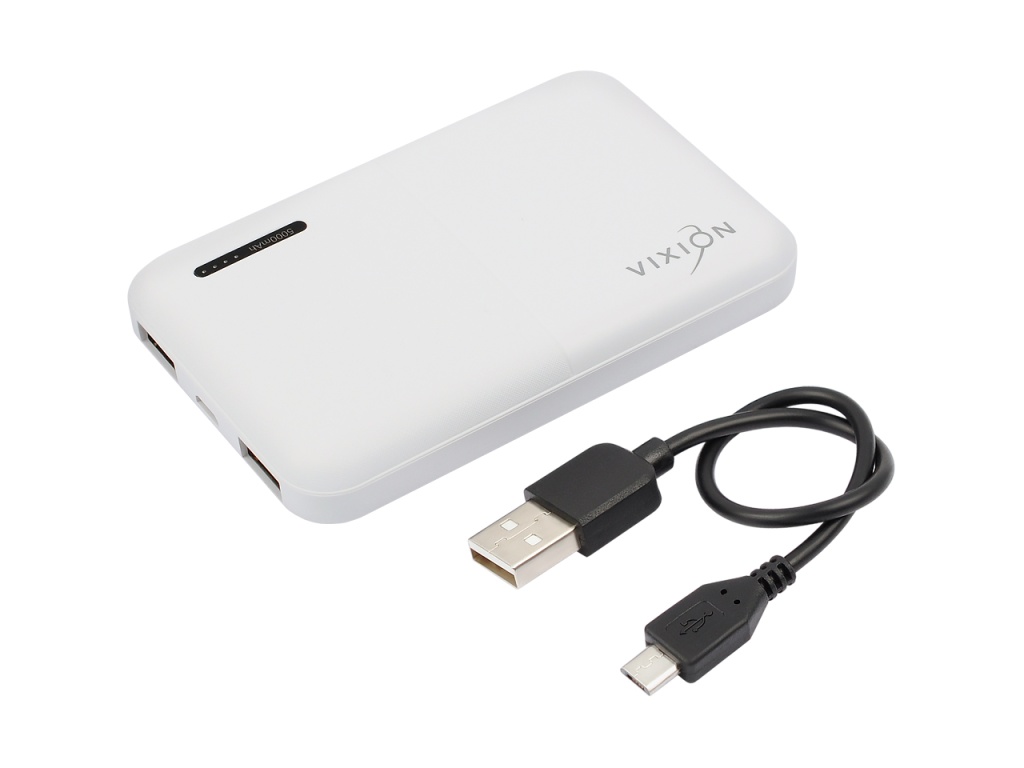 VIXION DP-12 5000mAh (Micro-USB,2-USB) (белый).jpg