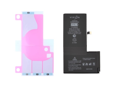Аккумулятор для iPhone XS Max (Vixion) усиленная (3710 mAh) с монтажным скотчем