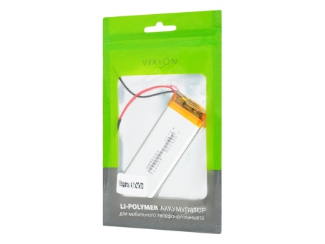 Аккумулятор универсальный 4,1х27х70 mm 1 800mAh (3,7V Li-Pol) (Vixion)