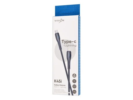 Кабель Type-C VIXION (K45i Perfume) Power Delivery для iPhone Lightning 8 pin (1м) (черный)