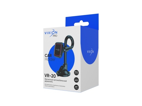 Авто-держатель VIXION PRO VR-20 магнитный на гибкой штанге (черный)