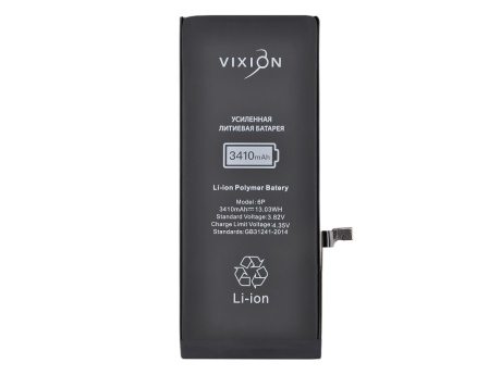 Аккумулятор для iPhone 6 Plus (Vixion) усиленная (3410 mAh) с монтажным скотчем