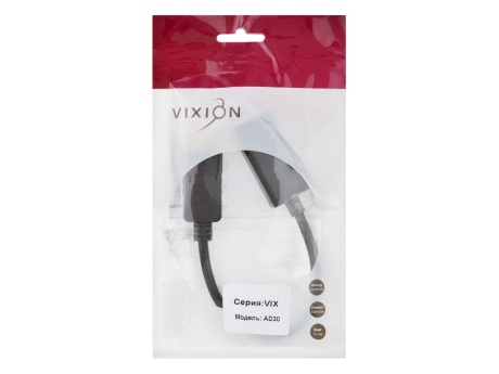Адаптер VIXION (AD30) DISPLAYPORT (M) - HDMI (F) (черный)