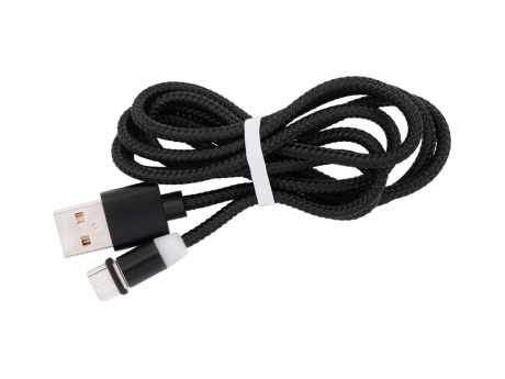 Кабель USB VIXION (K10) Lightning/micro/type-c (1м) магнитный (черный)