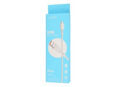 Кабель USB VIXION (K1m) microUSB (1м) (белый)