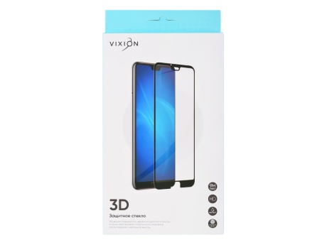 Защитное стекло 3D для Xiaomi Redmi 8A/8 (черный) (VIXION)