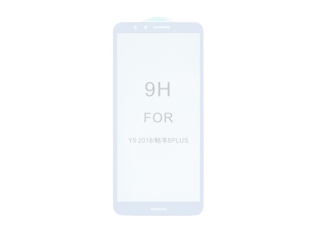 Защитное стекло 3D для Huawei Y9 2018 (белый) (VIXION)