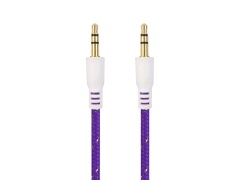Кабель VIXION CAB50 AUX 3,5 (M) - AUX 3,5 (M) 1.5m (фиолетовый)