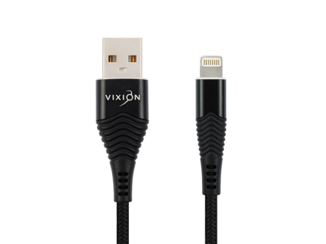Кабель USB VIXION (K26i) для iPhone Lightning 8 pin (1м) (черный)