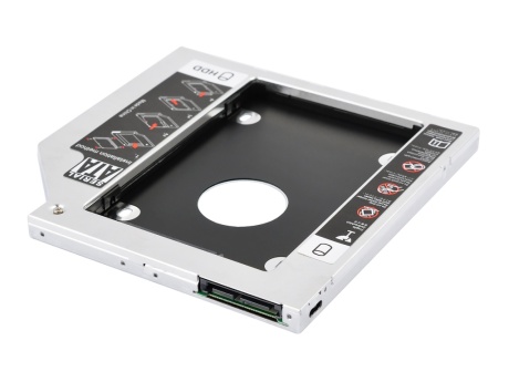 Адаптер VIXION (AD61) для HDD/SSD дисков 2.5`` в отсек привода 9,5мм (серебро)