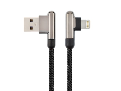 Кабель USB VIXION (K14i) для iPhone Lightning 8 pin (1м) (черный/графит)